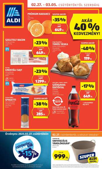 Újság Aldi - 2025.02.27 - 2025.03.05.