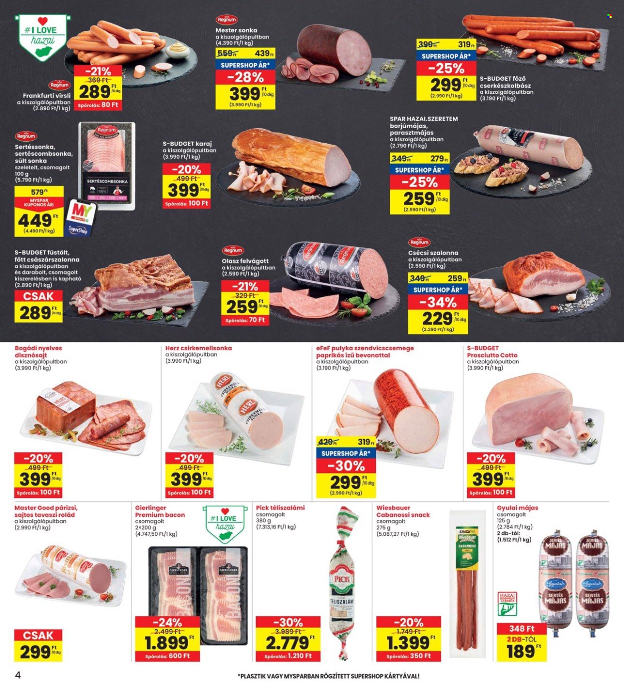 INTERSPAR akciós újságok - 2025.03.06 - 2025.03.12. Oldal 4
