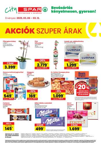 Újság City SPAR - 2025.03.06 - 2025.03.12.