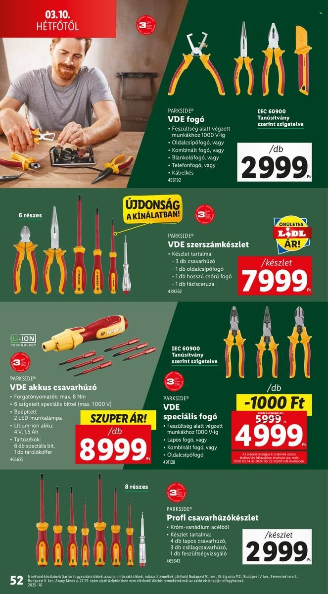 Lidl akciós újságok - 2025.03.06 - 2025.03.12. Oldal 52