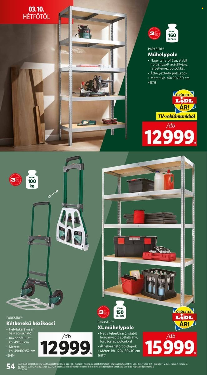 Lidl akciós újságok - 2025.03.06 - 2025.03.12. Oldal 54