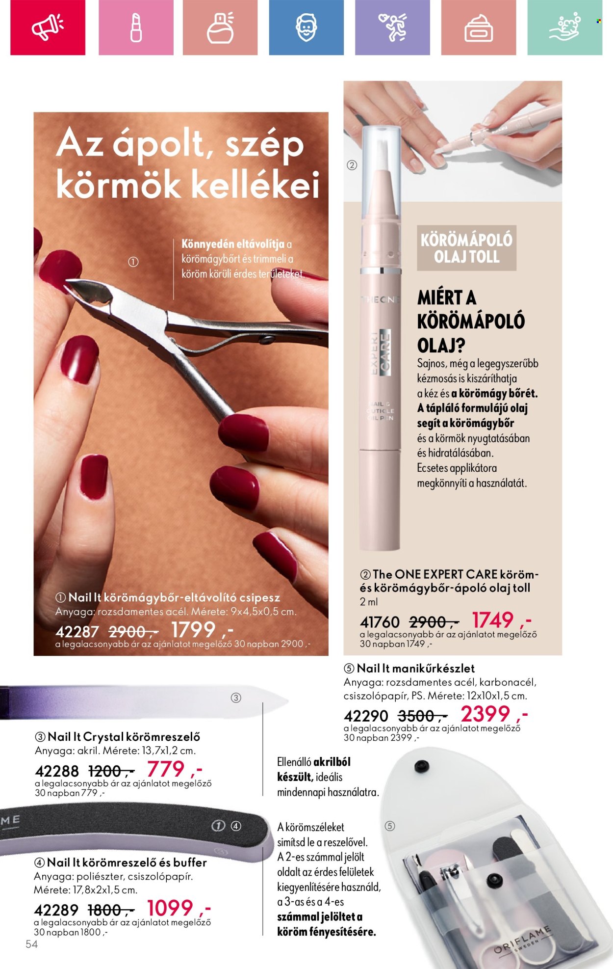 Oriflame akciós újságok - 2025.03.02 - 2025.03.22. Oldal 54