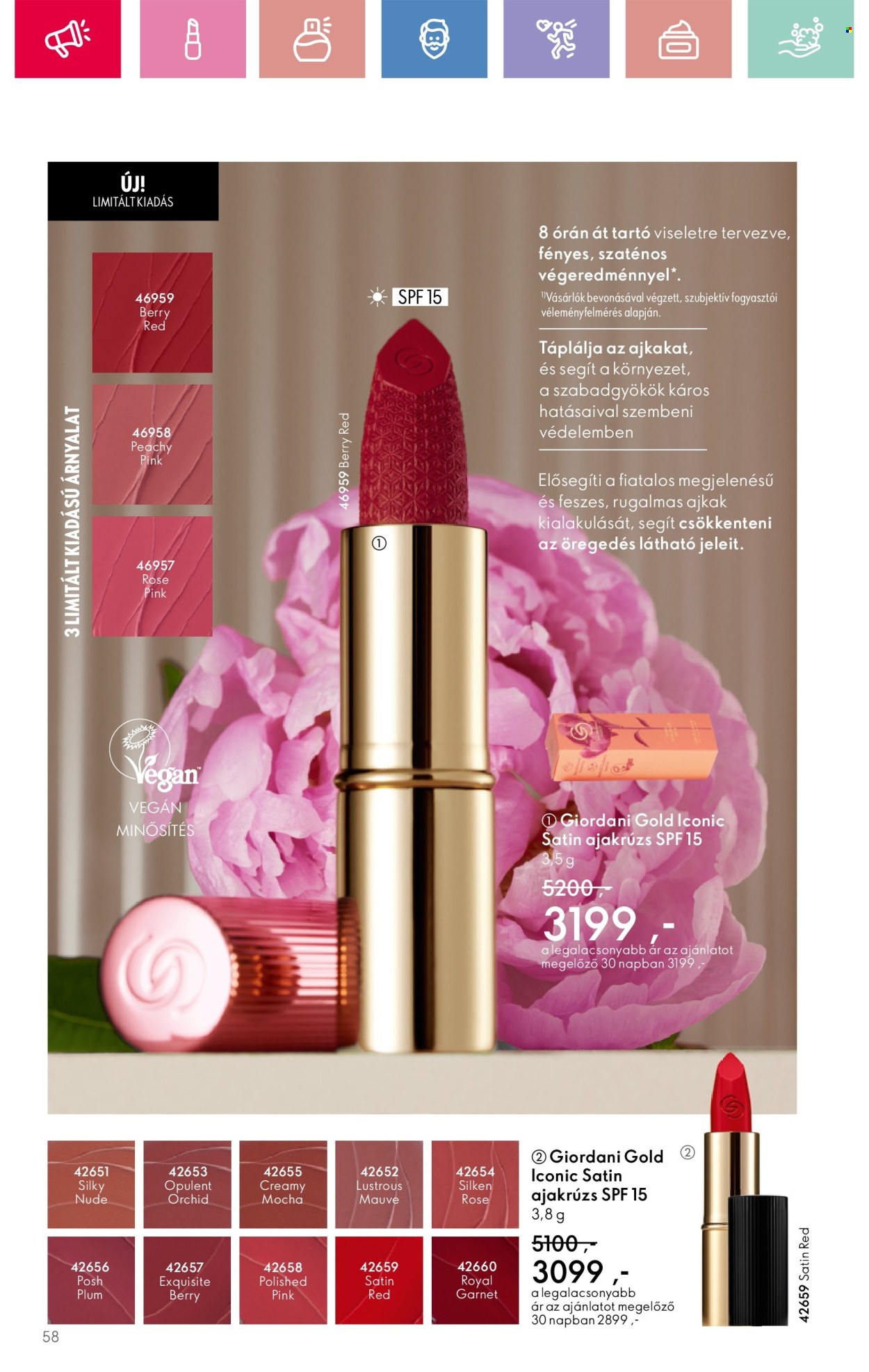 Oriflame akciós újságok - 2025.03.02 - 2025.03.22. Oldal 58