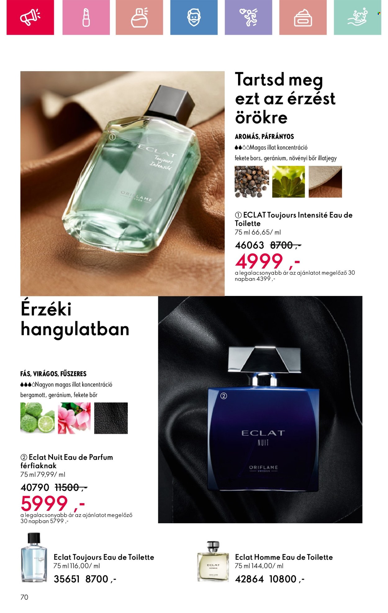 Oriflame akciós újságok - 2025.03.02 - 2025.03.22. Oldal 70