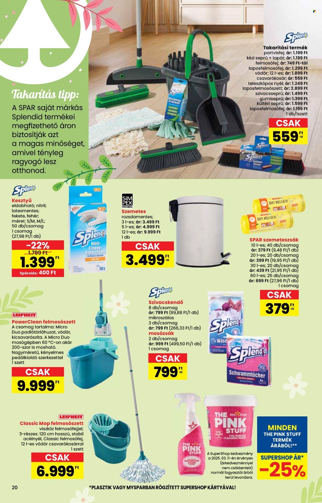 INTERSPAR akciós újságok - 2025.03.12 - 2025.04.22. Oldal 20