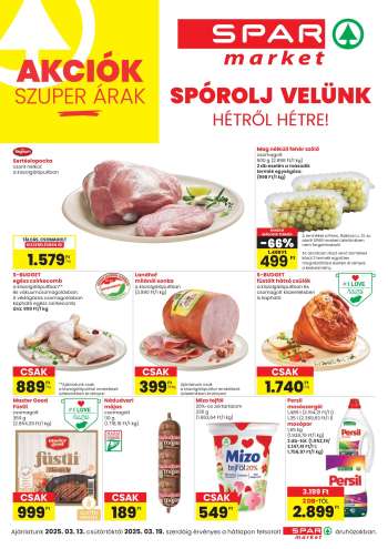 Újság SPAR market - 2025.03.13 - 2025.03.19.