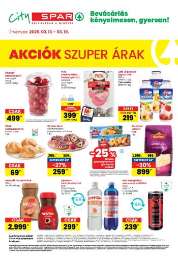 Újság City SPAR - 2025.03.13 - 2025.03.19.