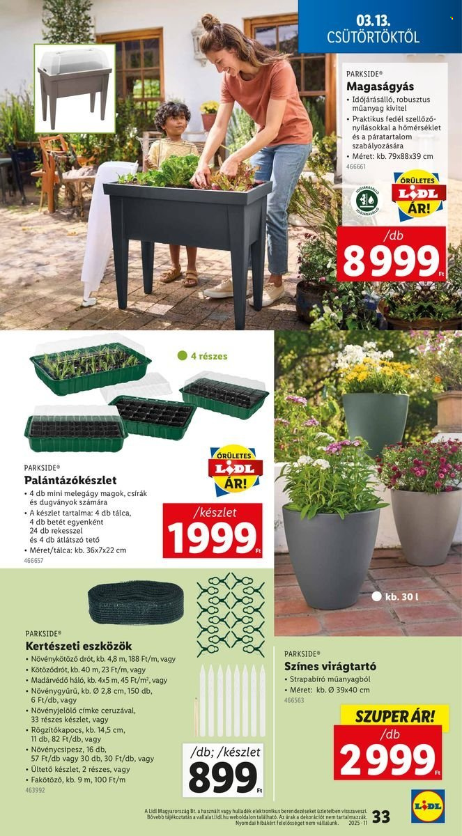 Lidl akciós újságok - 2025.03.13 - 2025.03.19. Oldal 33