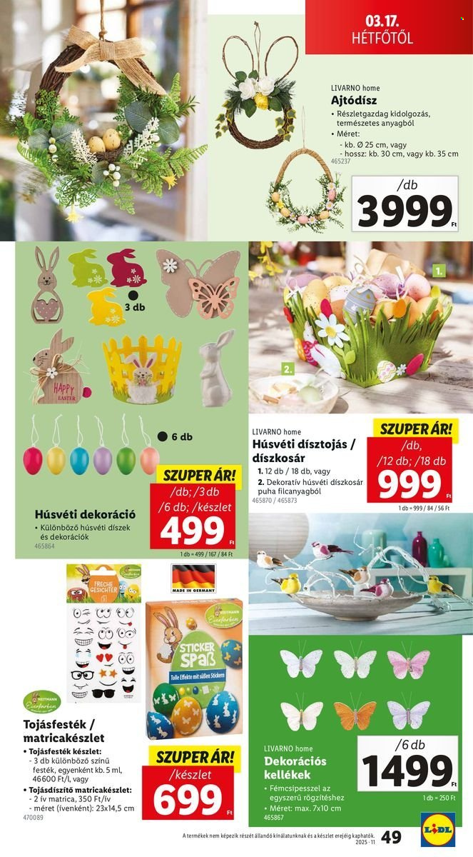 Lidl akciós újságok - 2025.03.13 - 2025.03.19. Oldal 49