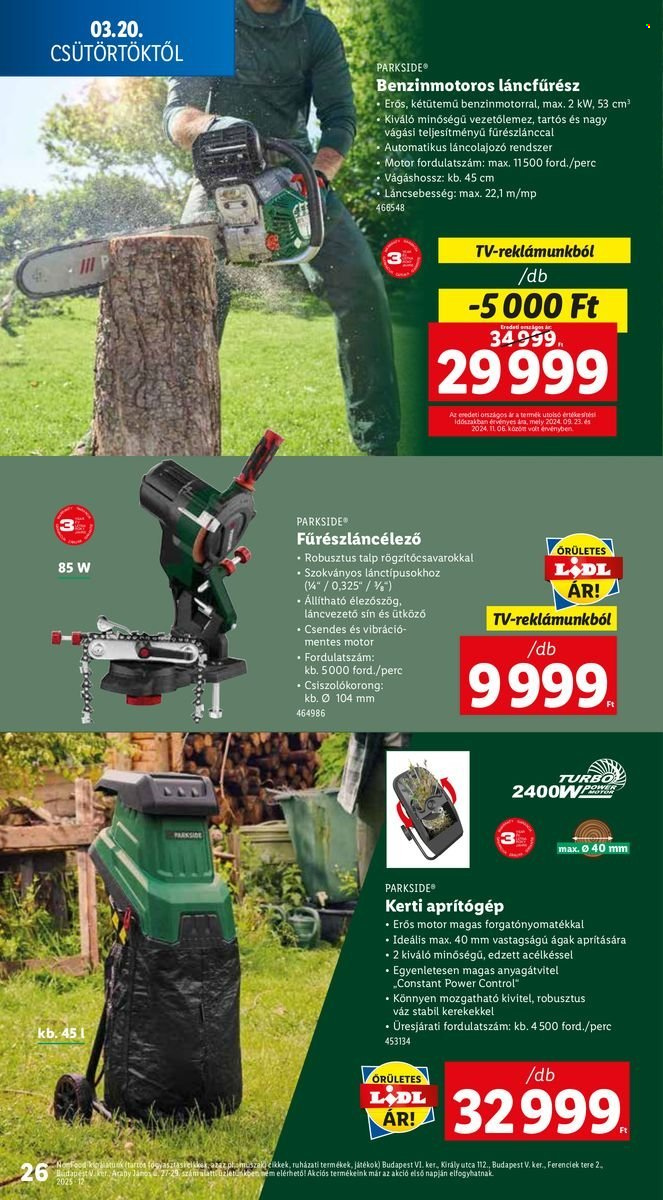 Lidl akciós újságok - 2025.03.20 - 2025.03.26. Oldal 26