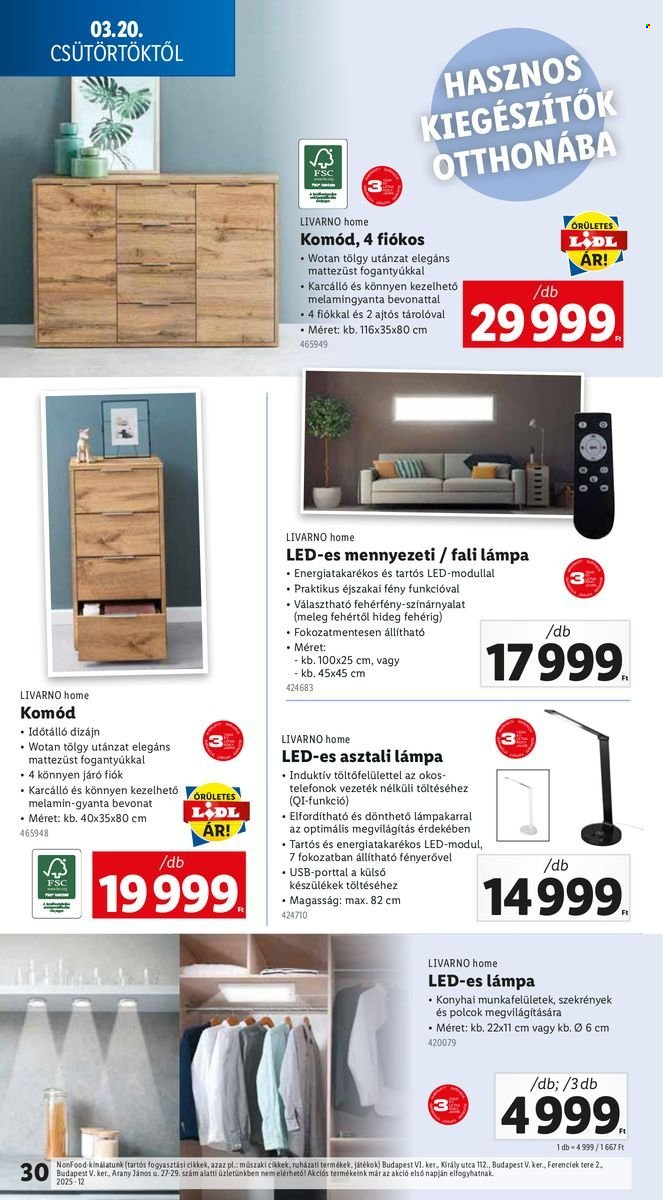 Lidl akciós újságok - 2025.03.20 - 2025.03.26. Oldal 30