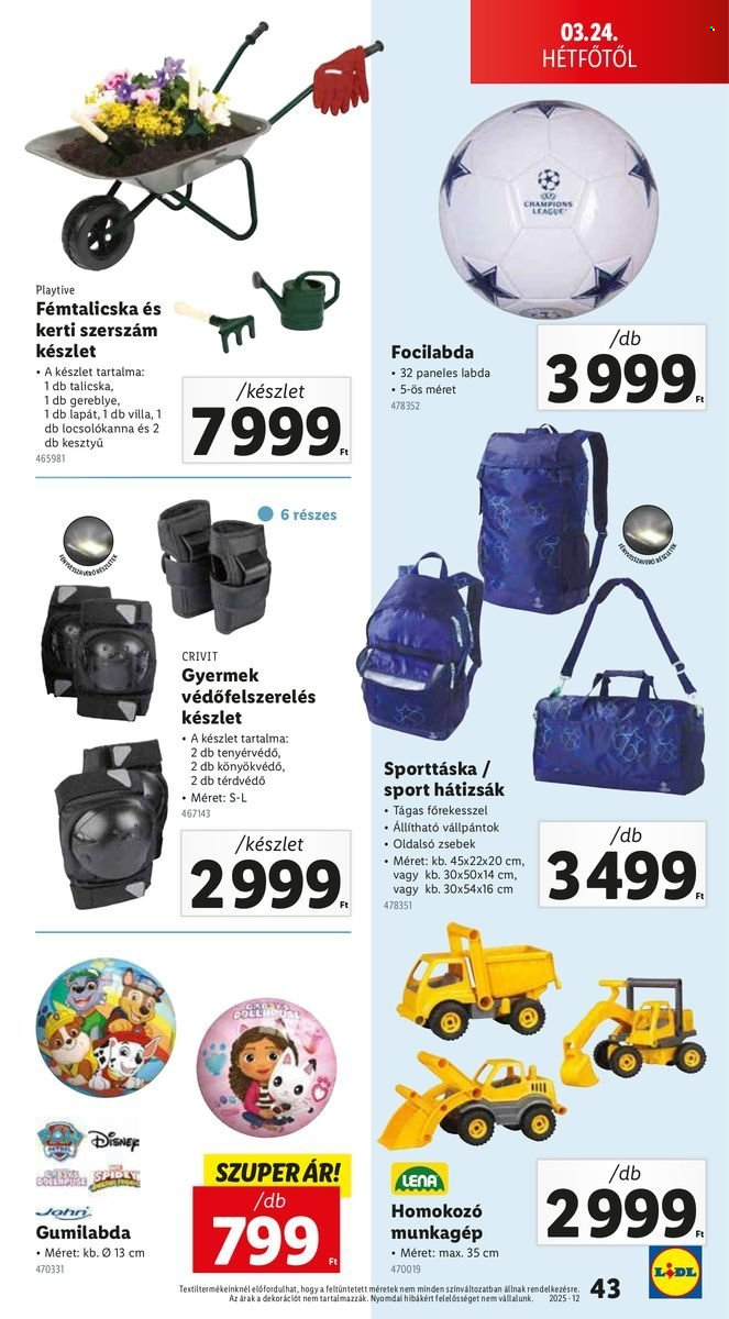 Lidl akciós újságok - 2025.03.20 - 2025.03.26. Oldal 43