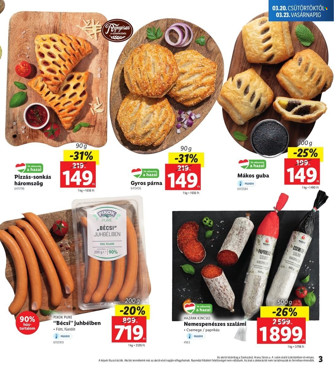 Lidl akciós újságok - 2025.03.20 - 2025.03.23. Oldal 3