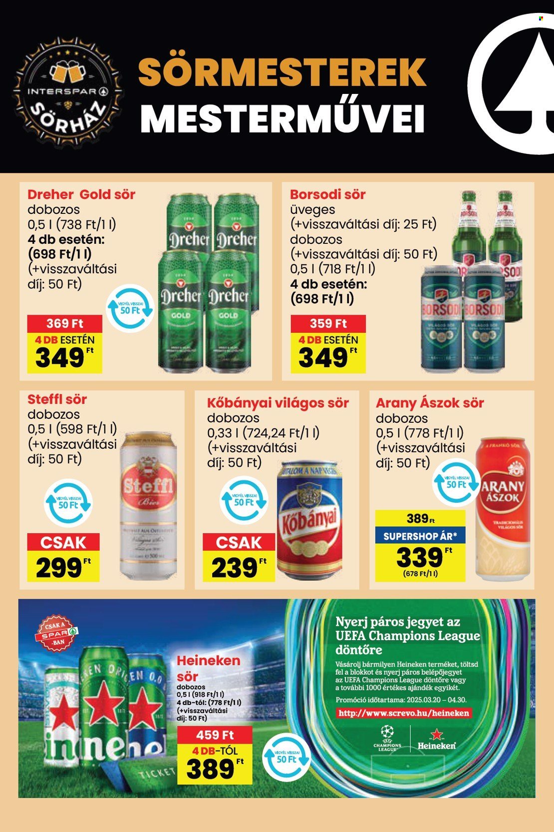 INTERSPAR akciós újságok - 2025.03.20 - 2025.03.26. Oldal 54