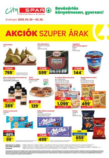 Újság City SPAR - 2025.03.20 - 2025.03.26.