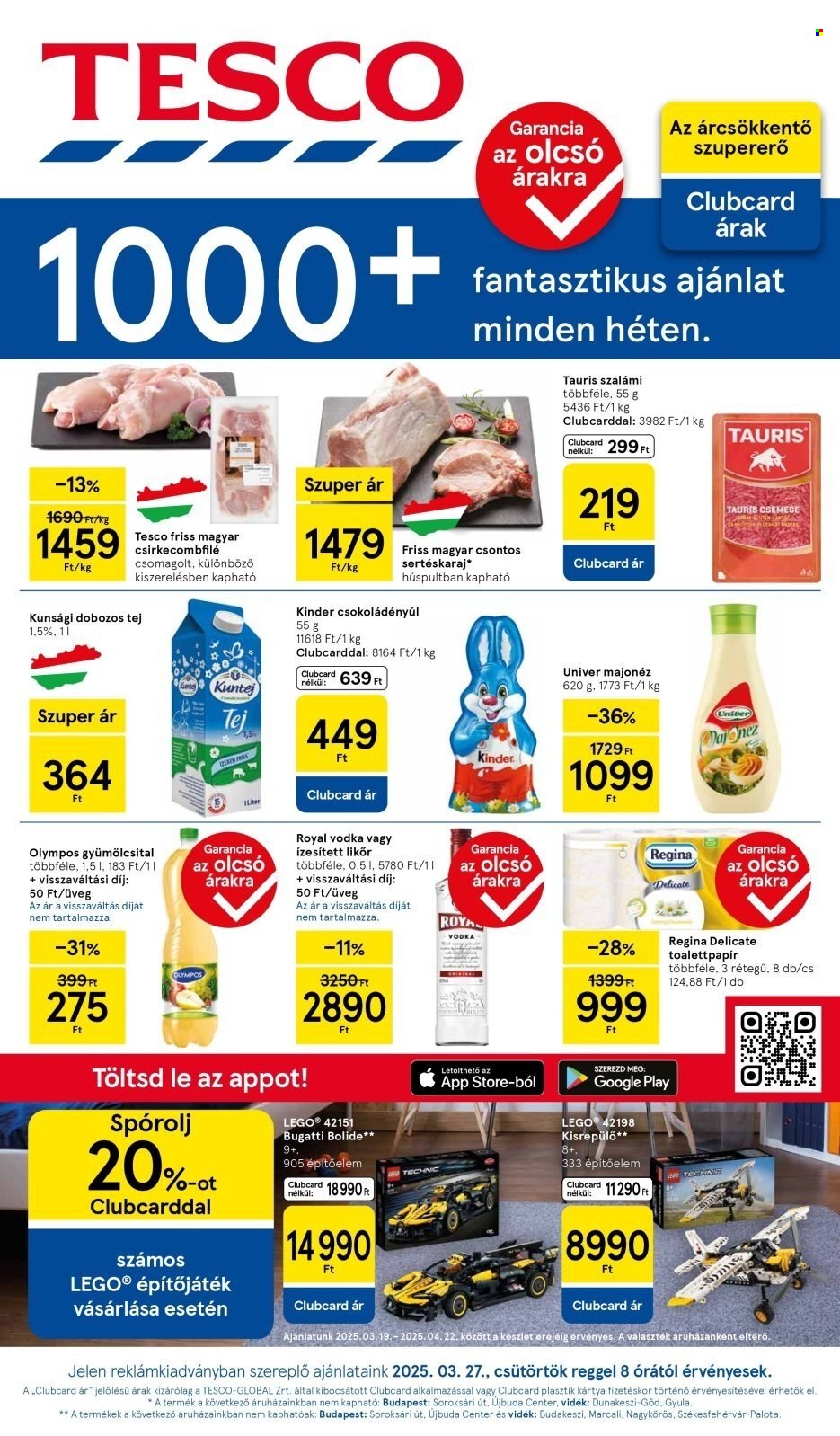 TESCO akciós újságok - 2025.03.27 - 2025.04.02. Oldal 1