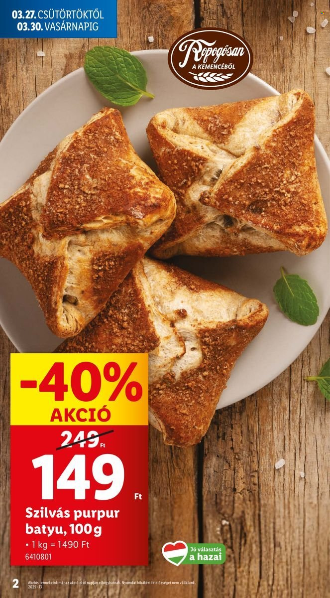 Lidl akciós újságok - 2025.03.27 - 2025.04.02. Oldal 2