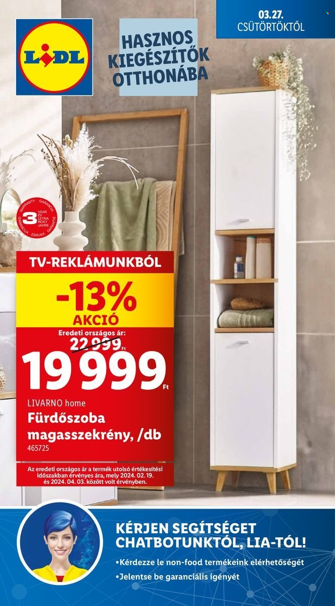 Lidl akciós újságok - 2025.03.27 - 2025.04.02. Oldal 1