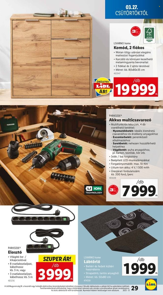 Lidl akciós újságok - 2025.03.27 - 2025.04.02. Oldal 29