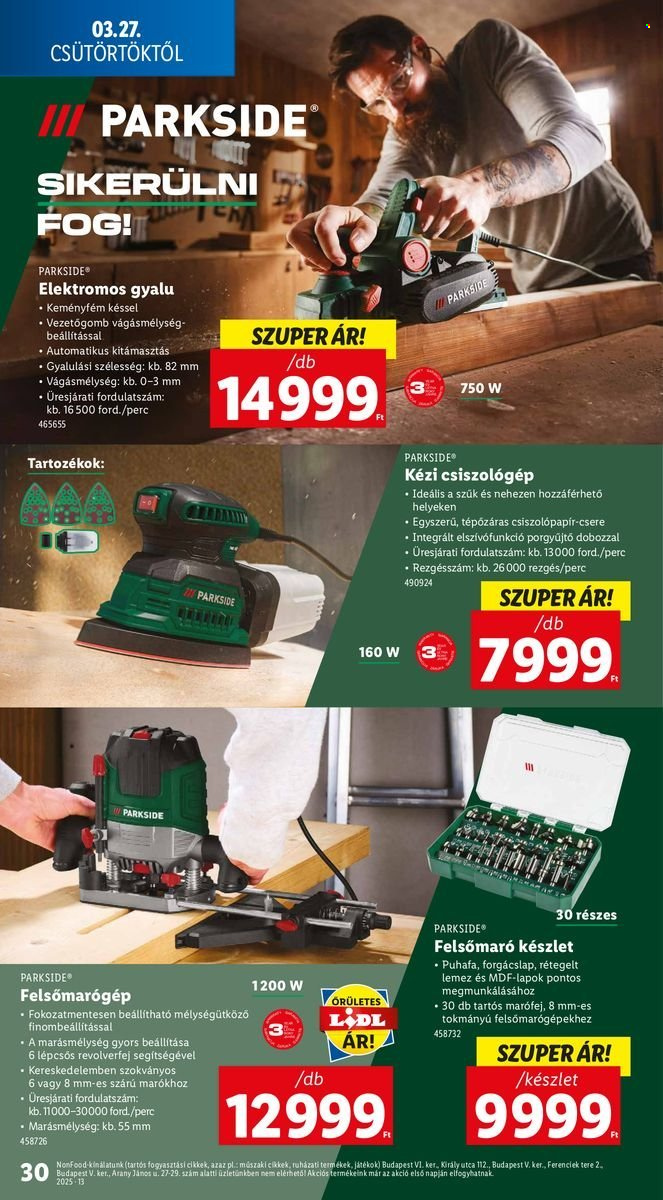 Lidl akciós újságok - 2025.03.27 - 2025.04.02. Oldal 30