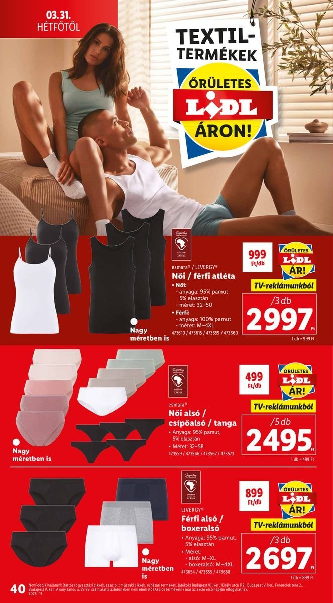 Lidl akciós újságok - 2025.03.27 - 2025.04.02. Oldal 40