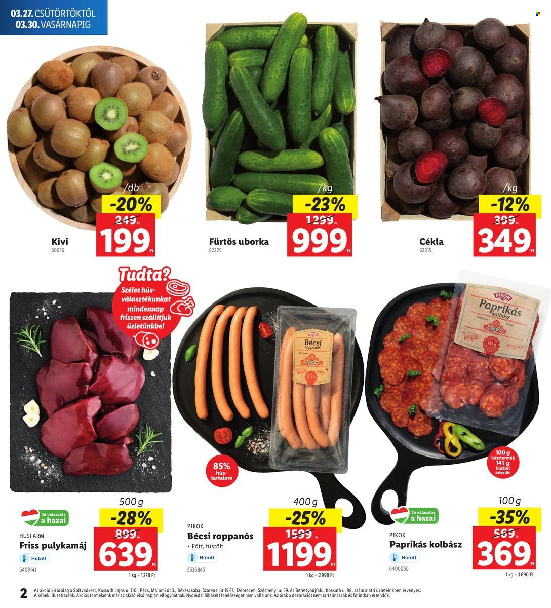 Lidl akciós újságok - 2025.03.27 - 2025.03.30. Oldal 2