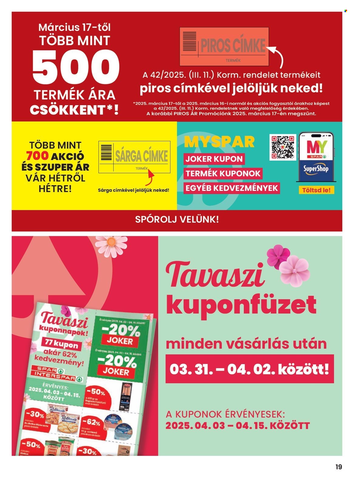 SPAR akciós újságok - 2025.03.27 - 2025.04.02. Oldal 19