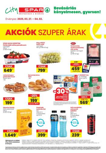 Újság City SPAR - 2025.03.27 - 2025.04.02.