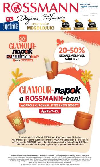 Újság Rossmann - 2025.04.07 - 2025.04.13.