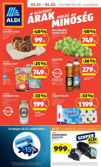 Újság Aldi - 2025.03.27 - 2025.04.02.