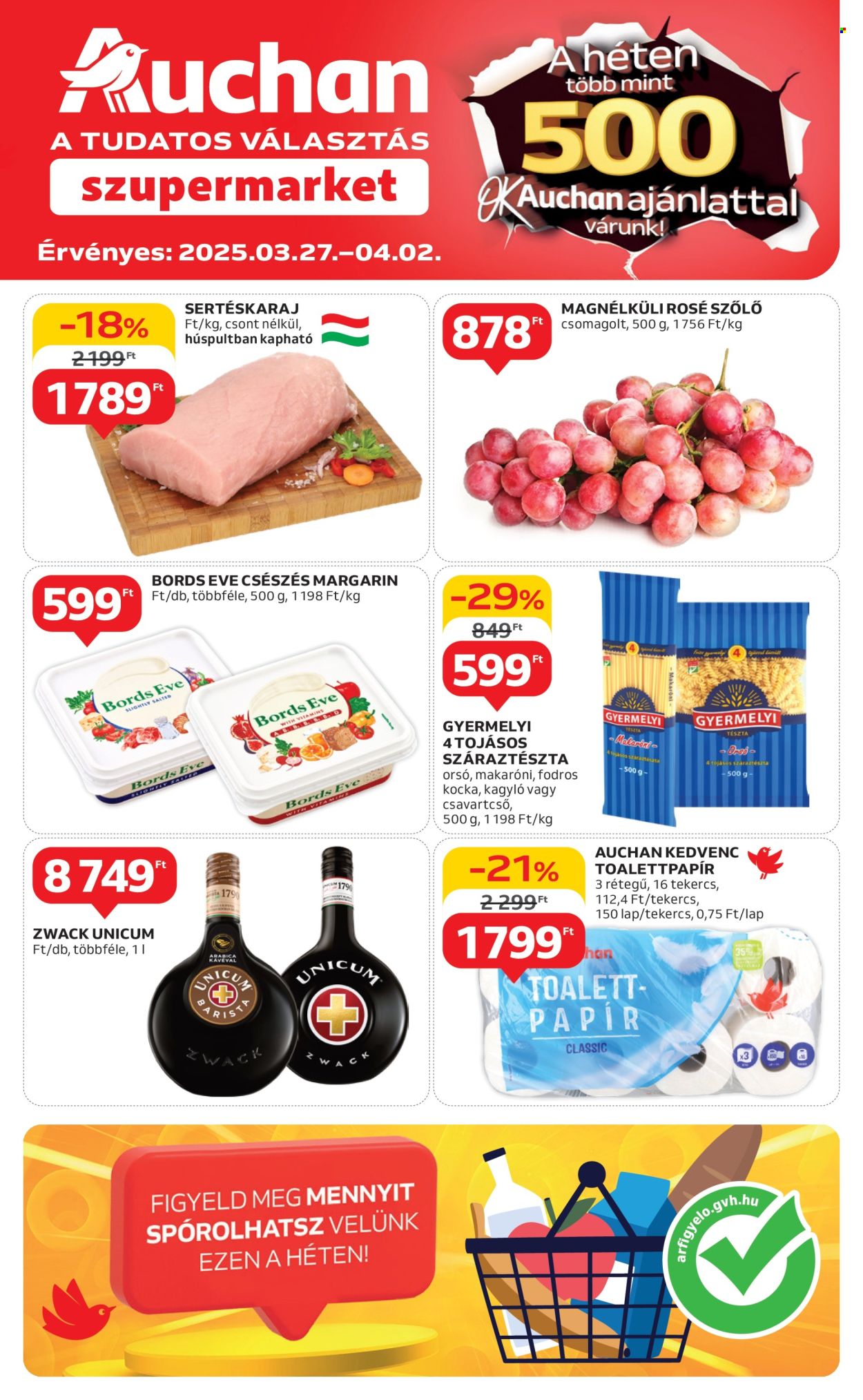 Auchan akciós újságok - 2025.03.27 - 2025.04.02. Oldal 1