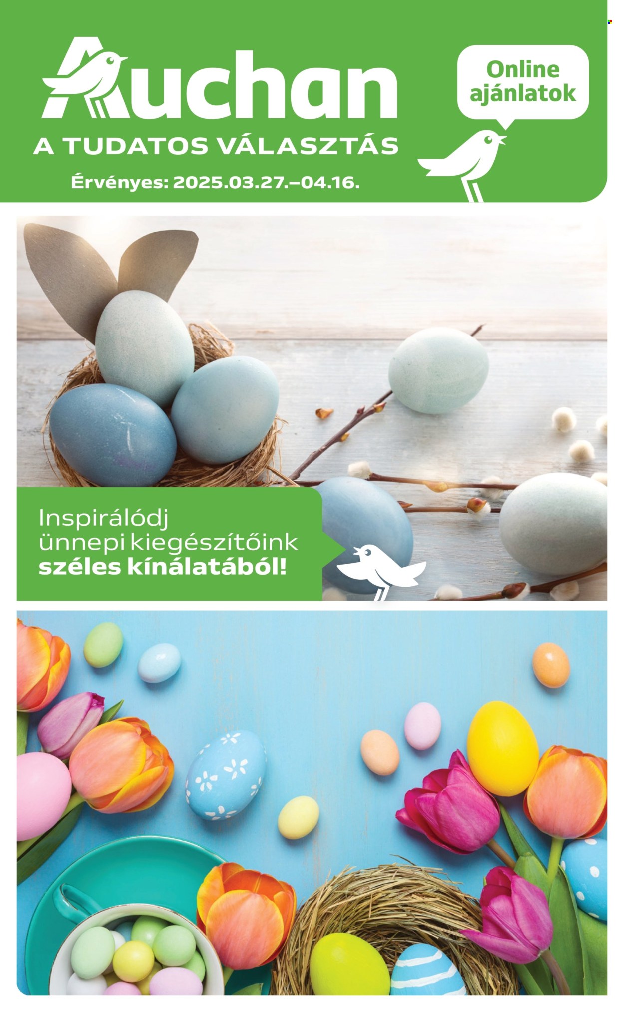 Auchan akciós újságok - 2025.03.27 - 2025.04.16. Oldal 1
