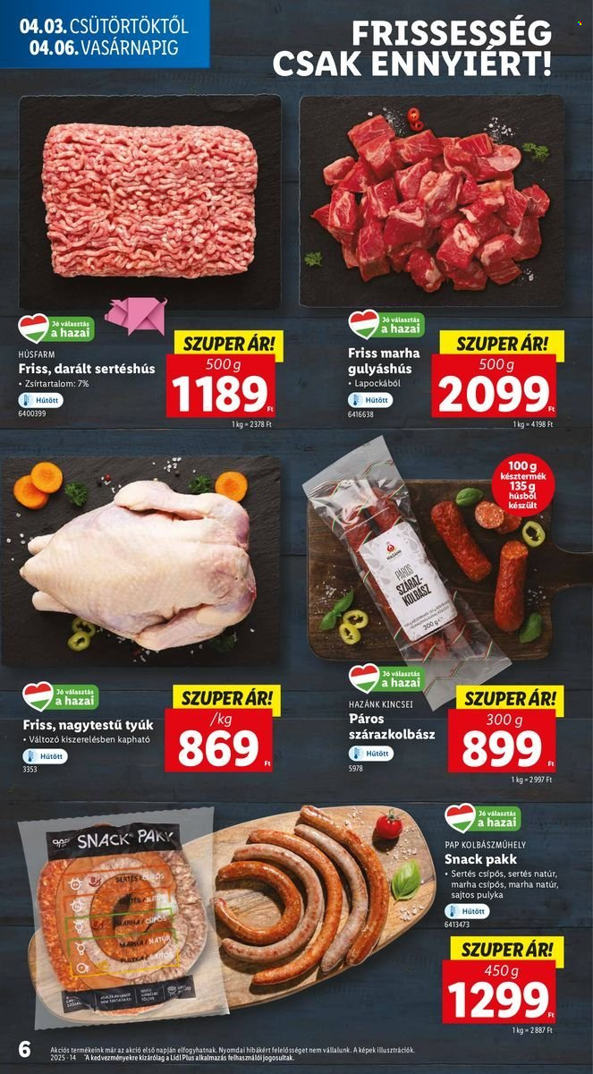 Lidl akciós újságok - 2025.04.03 - 2025.04.09. Oldal 6