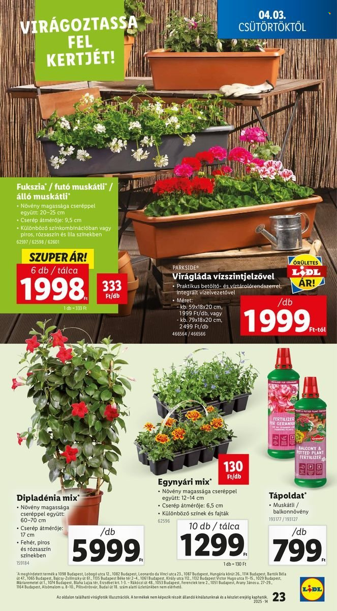 Lidl akciós újságok - 2025.04.03 - 2025.04.09. Oldal 23