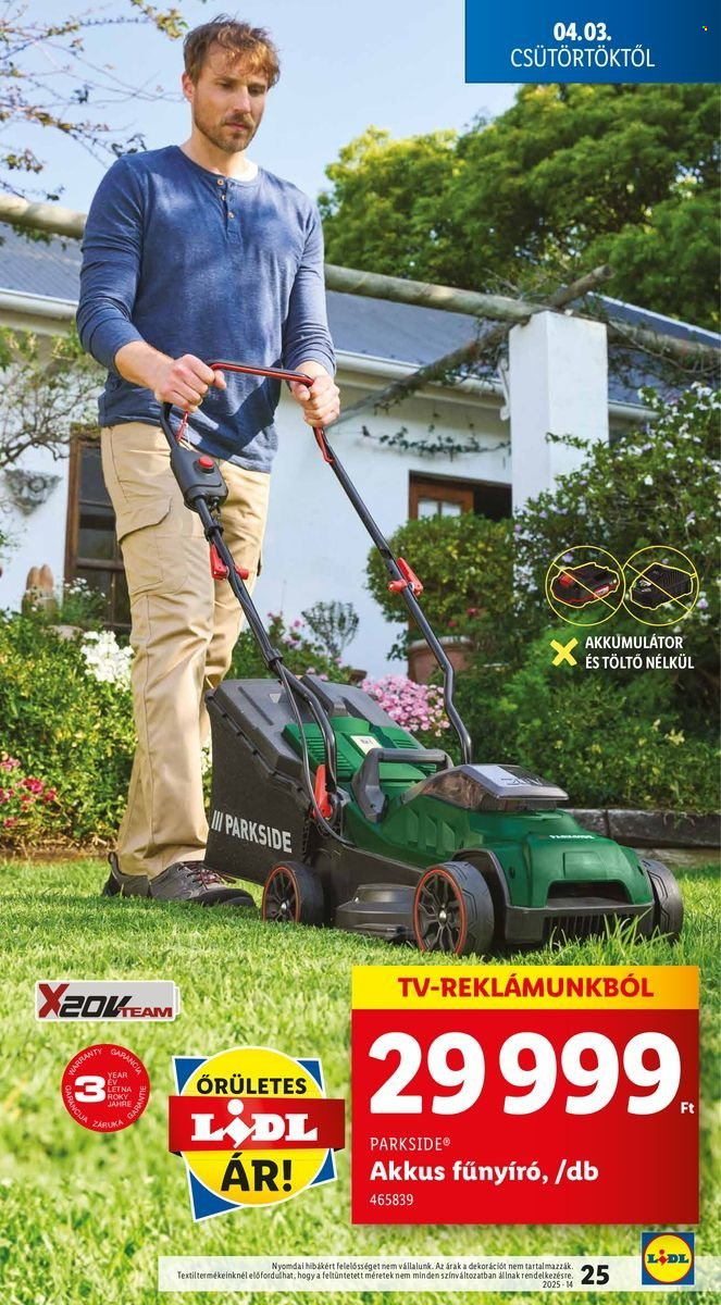 Lidl akciós újságok - 2025.04.03 - 2025.04.09. Oldal 25