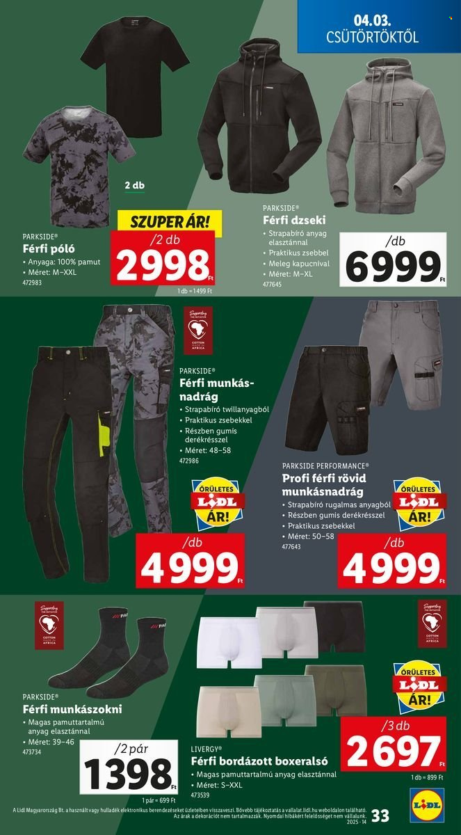 Lidl akciós újságok - 2025.04.03 - 2025.04.09. Oldal 33