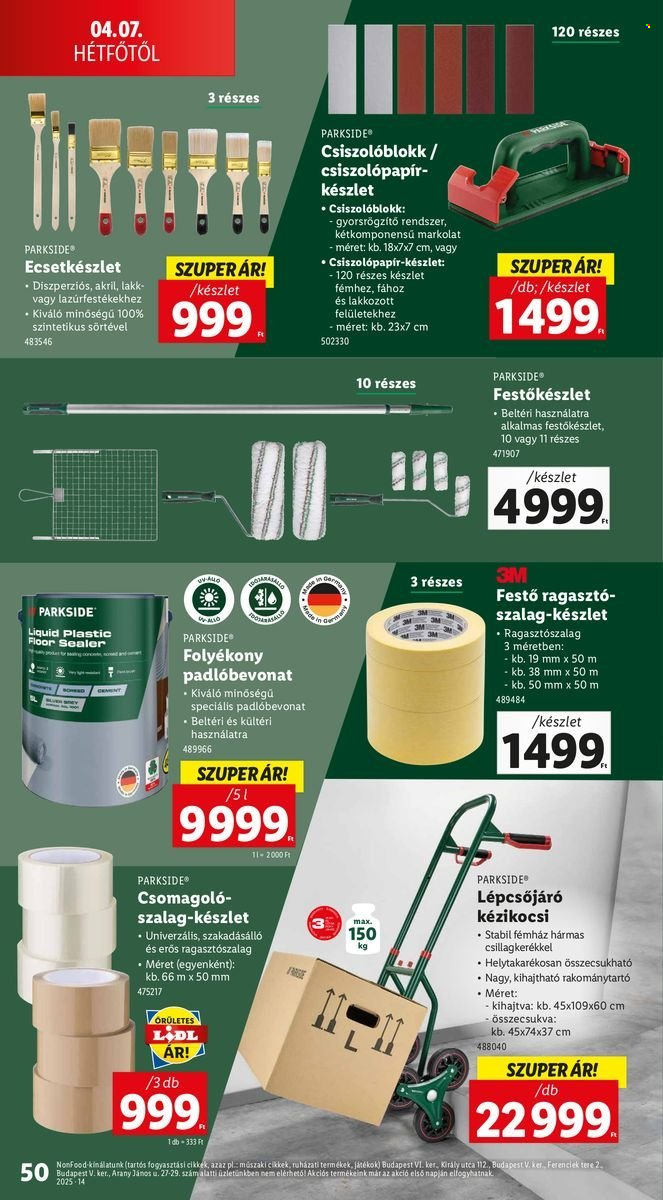 Lidl akciós újságok - 2025.04.03 - 2025.04.09. Oldal 52