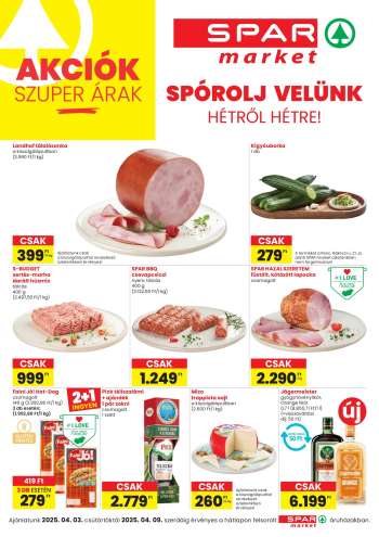 Újság SPAR market - 2025.04.03 - 2025.04.09.