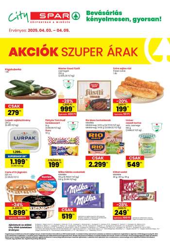 Újság City SPAR - 2025.04.03 - 2025.04.09.