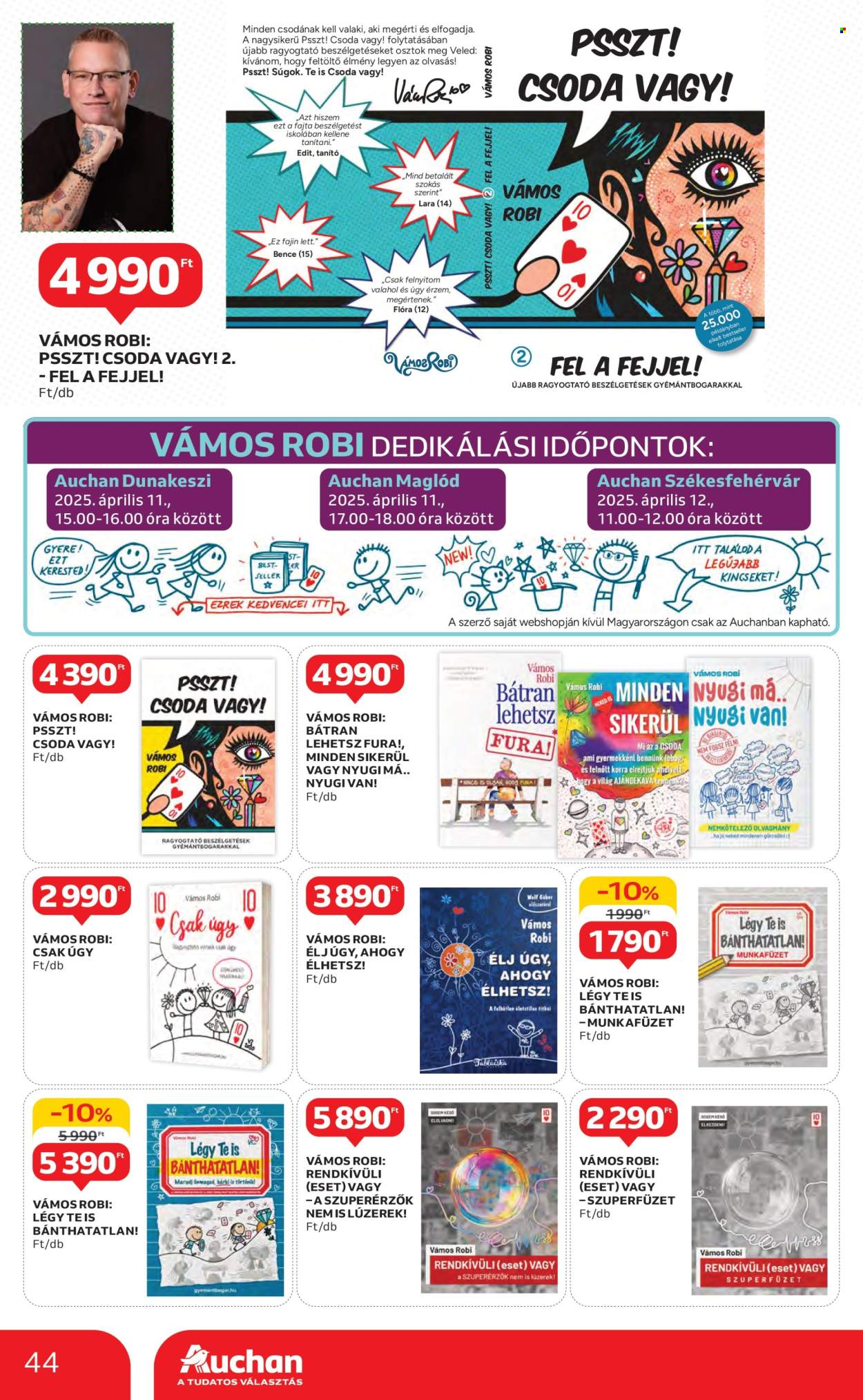 Auchan akciós újságok - 2025.04.03 - 2025.04.09. Oldal 44