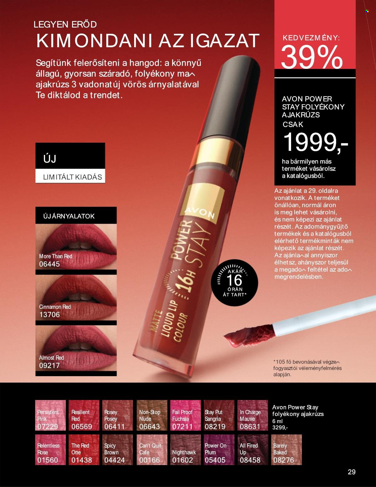 Avon akciós újságok - 2025.04.01 - 2025.04.30. Oldal 29