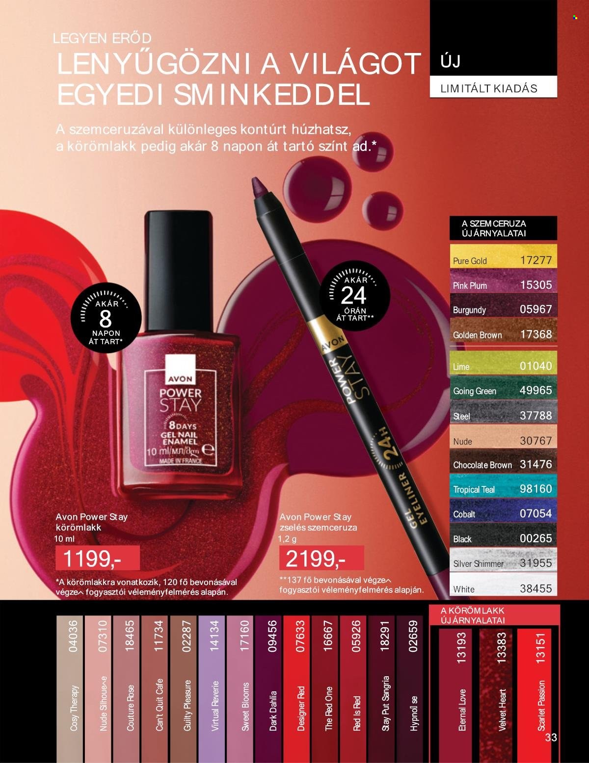 Avon akciós újságok - 2025.04.01 - 2025.04.30. Oldal 33