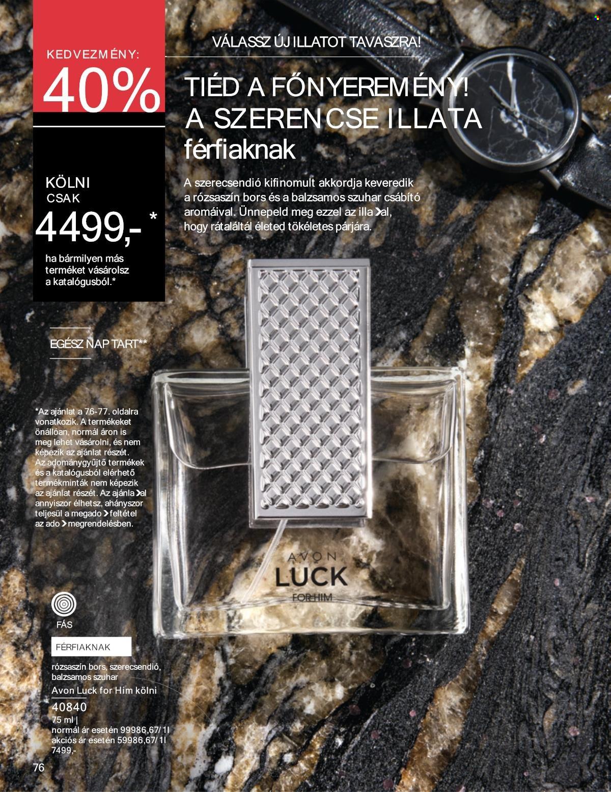 Avon akciós újságok - 2025.04.01 - 2025.04.30. Oldal 76
