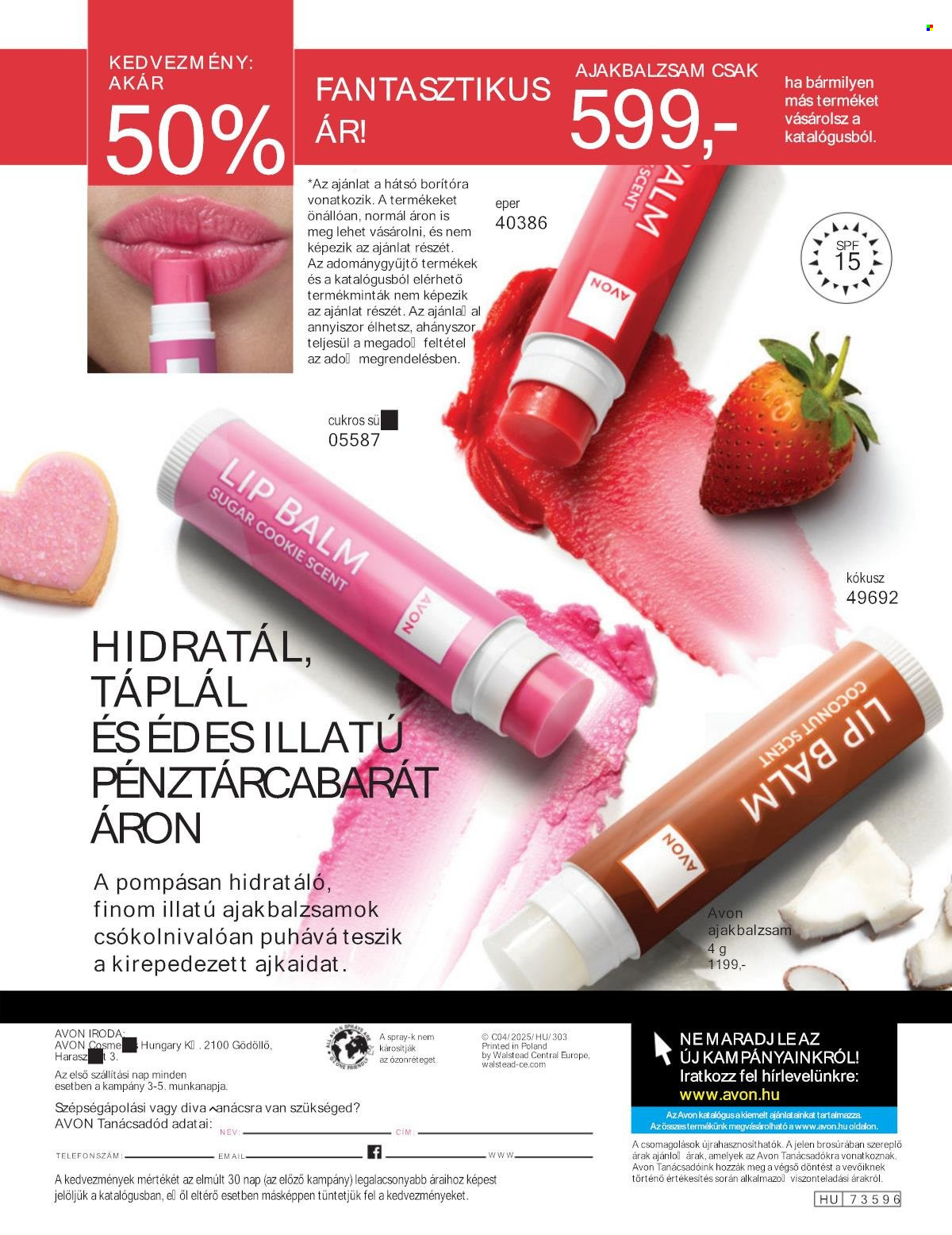Avon akciós újságok - 2025.04.01 - 2025.04.30. Oldal 20