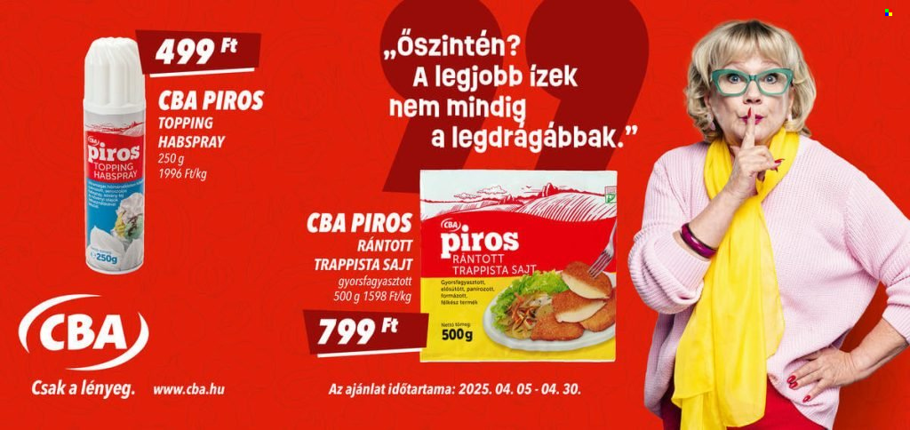 CBA akciós újságok - 2025.04.05 - 2025.04.30. Oldal 1