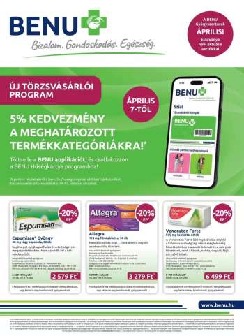 Újság BENU Gyógyszertár - 2025.04.01 - 2025.04.30.