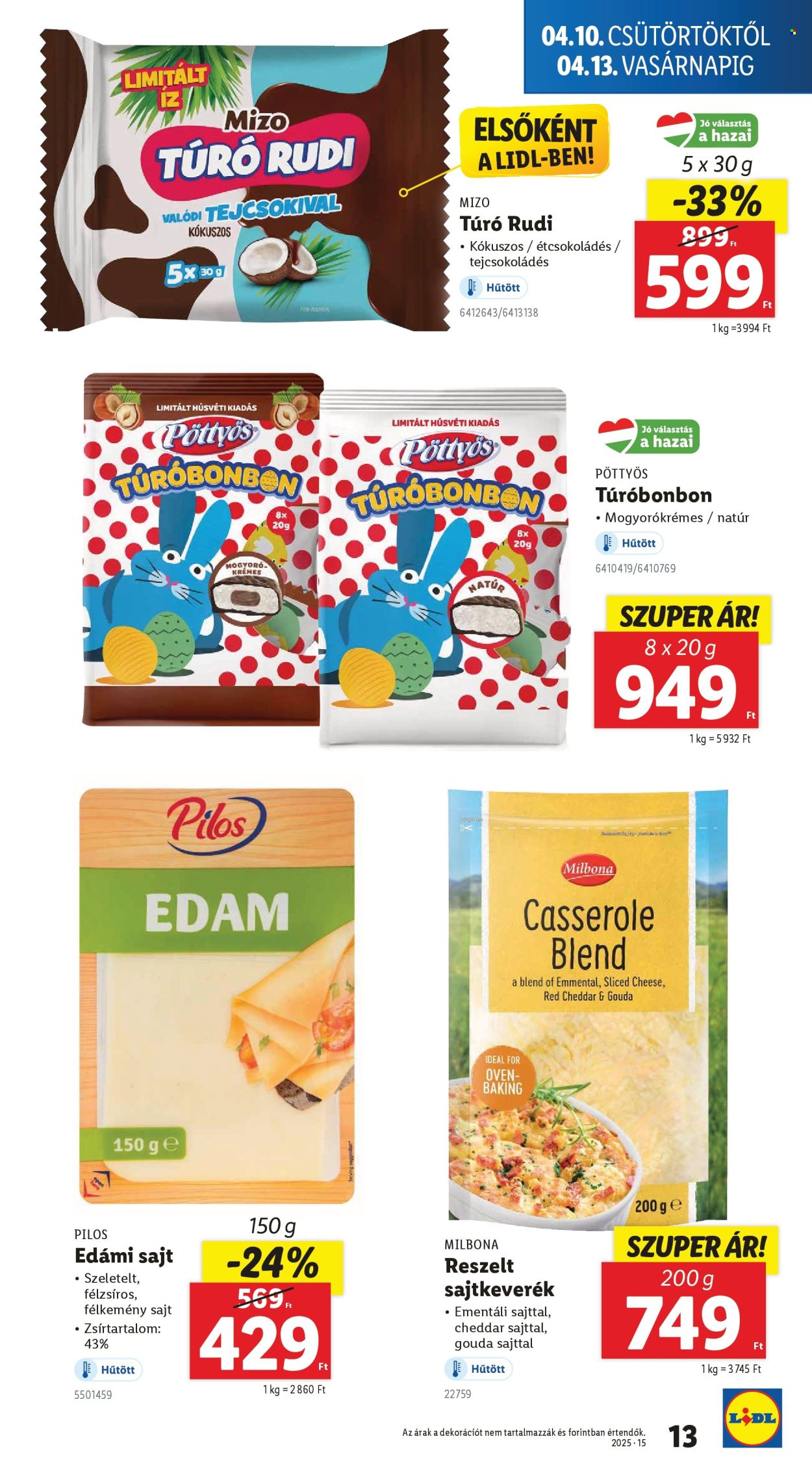 Lidl akciós újságok - 2025.04.10 - 2025.04.16. Oldal 13