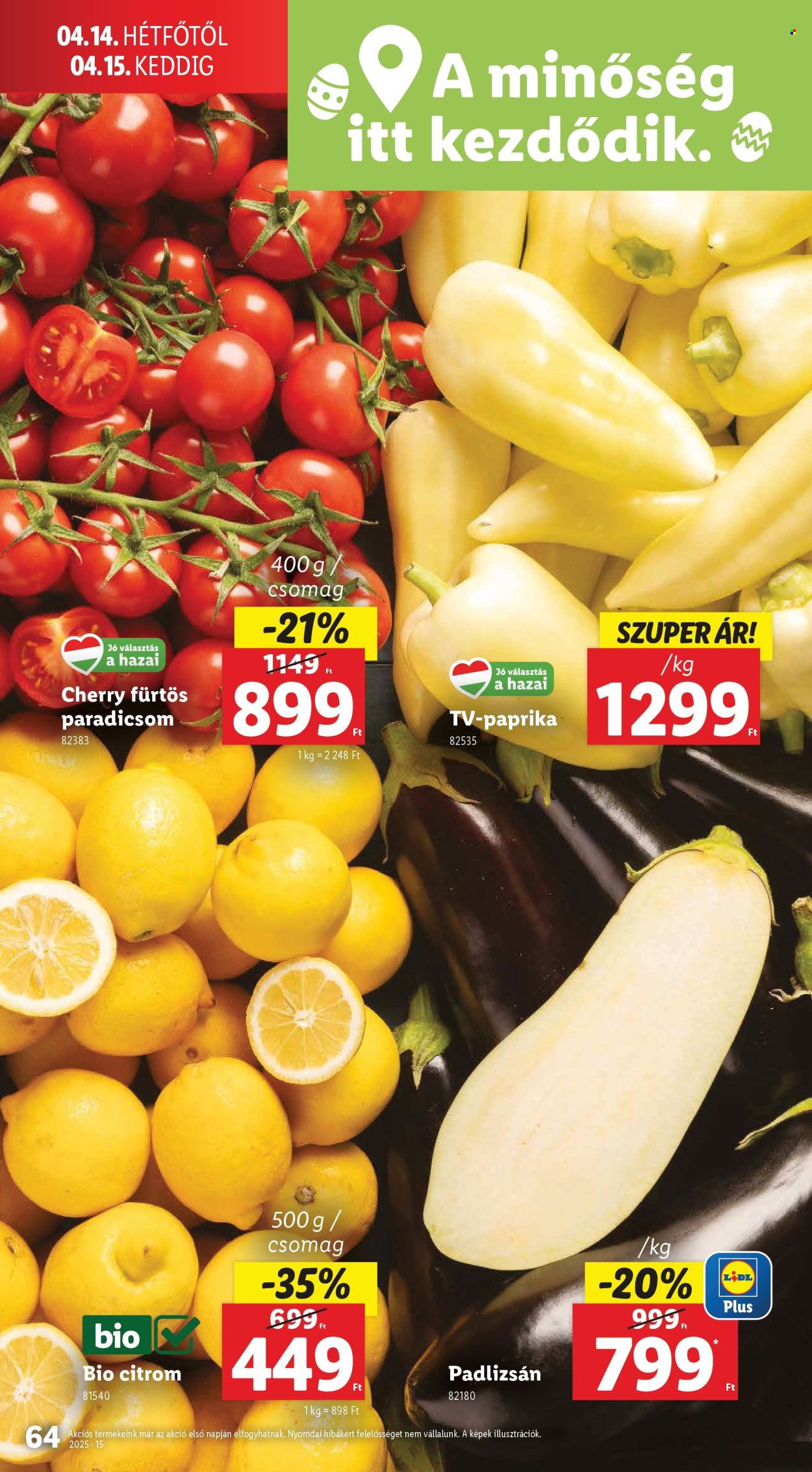 Lidl akciós újságok - 2025.04.10 - 2025.04.16. Oldal 64