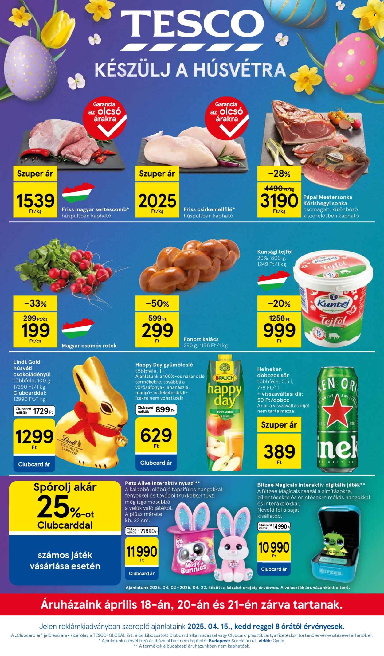 TESCO akciós újságok - 2025.04.15 - 2025.04.21. Oldal 1