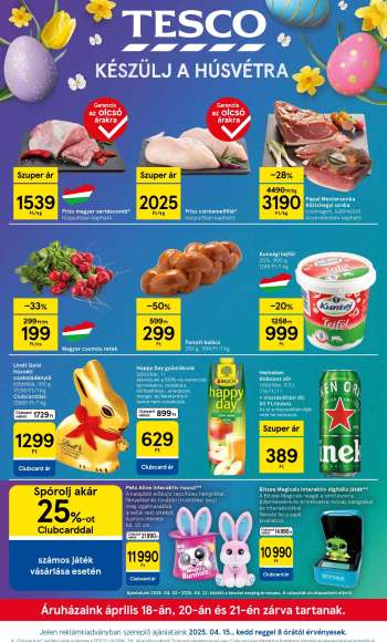 Újság TESCO - 2025.04.15 - 2025.04.21.